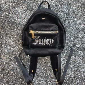 juicy couture micro backpack in velour